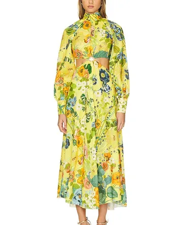 halter maxi dress vacation Baltic Born Womens Estrella Halter Maxi Dress | Navy + Tan