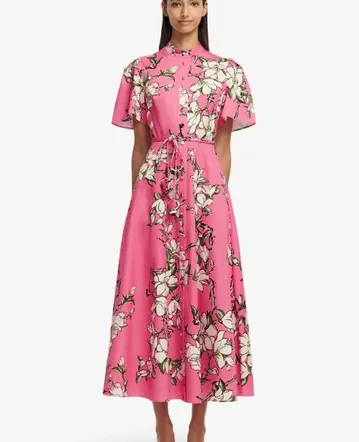 knee length dresses for ladies Ray Denim Midi Dress | Sea Spray Wash main image 1