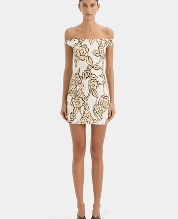 knee length dresses for ladies Jaded London Ellora Embellished Mini Dress main image 0