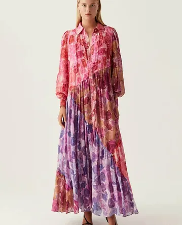women's mexican embroidered dress Andrea Floral Dress