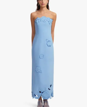 knee length dresses for ladies Alemais Guardian Midi Dress in Azure main image 0