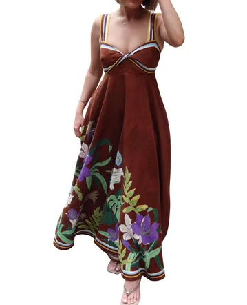 chinese dress ladies Alemais Paradiso Dress – Rent with Iz main image 1