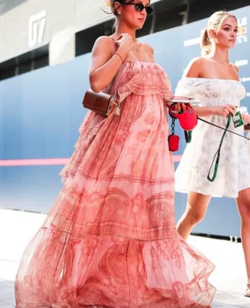 cheap cute plus size dresses Unique Vintage Pink Floral Button Front Swing Dress Lotus Fringed Crocheted Maxi au-4-instock Select Trouser Size:L formal all