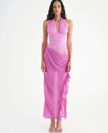 Alemais Rose Halter Dress Red Size 12 Alemais Rose Halter Dress Red Size 12
