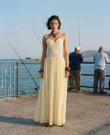 Acler Westover Dress Gold Size 8