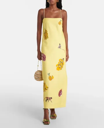 the lovestruck paisley linen wrap dress by zimmermann Zimmermann Lovestruck Wrap Mini Dress in Gold Paisley Floral