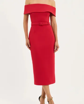 zimmermann poppy plunge midi dress Zimmermann Poppy Plunge Midi Dress - Size 2 / AU 12 / US 8