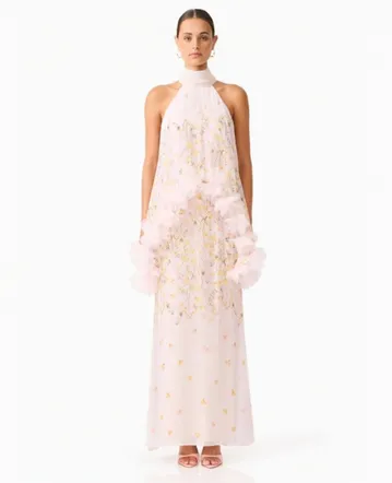 long sleeve gala dress black Nox Anabel C1422 Prom Dress - Fuchsia main image 1