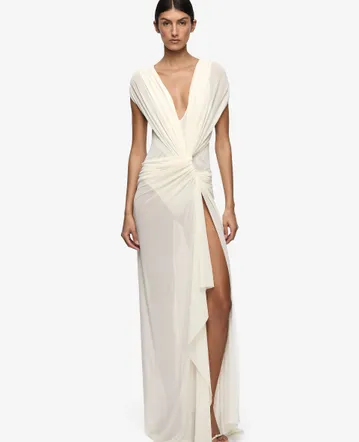 Alemais Luca Corset Midi Dress Cream & Multi Size 6 & 10