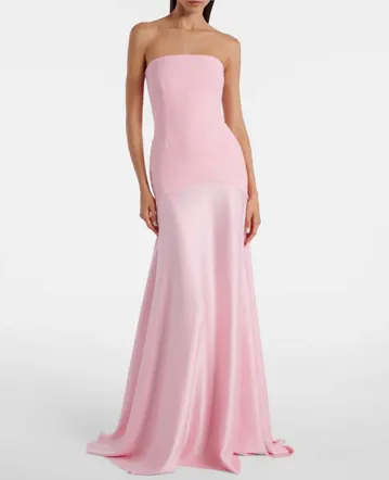 House Of CB Indiana Lace Maxi Dress Apricot Plunge Size M / AU 10