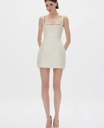 zimmermann celestial ruched mini dress Zimmermann Celestial Ruched Belted Mini Dress