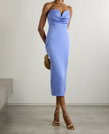 Estelle Midi Dress Kookai Light Blue Dress Kookai Estelle Midi Dress Black  Size 10