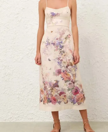 zimmermann rhythmic halter midi dress Zimmermann Rhythmic Halter Midi Dress In Sherbet - 58% Off