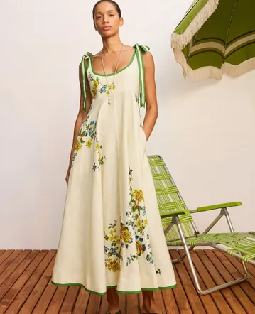 natura liftoff mini dress Zimmermann NATURA LIFTOFF MINI DRESS - 9790DS241BLKCAM