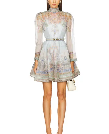 Zimmermann Everley Lace Trim Slip Dress Yellow Size 3