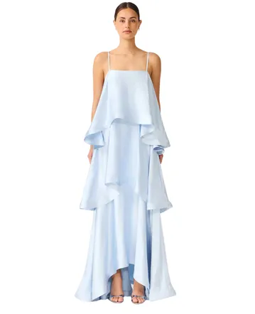 slim fit dress slacks Florentina Dress in Pistachio Aquarelle Fleur – Ivy City Co main image 1
