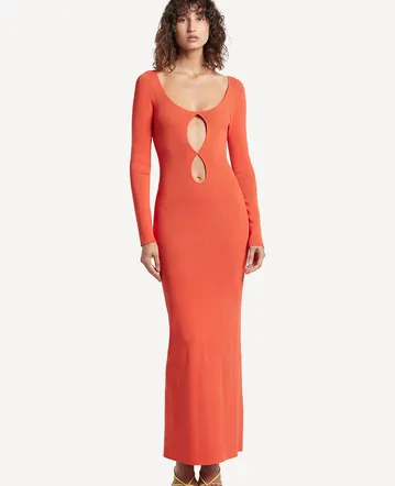 SIR Noemi Balconette Midi Dress White Size 0