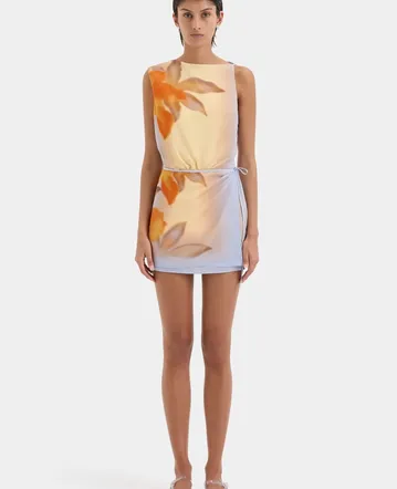 mini dress with bow back Unrequited Bow Back Mini Dress Red/Pink