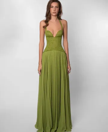 Meshki Chandra Maxi Dress Lemon
