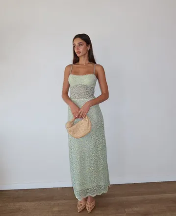 olive bronze head beaded embellished corset maxi dress House Of CB NAIMA Green Hand size XS / AU 6 Strapless Sweetheart V-bar Mini Fabric Made from 100% Bottom Shape:Flowy SIDE CABINET:59IN