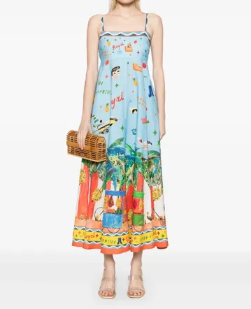 alemais airlie midi dress ALMAIS Airlie Linen Midi Dress