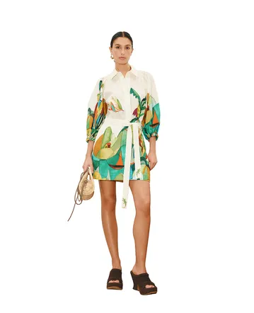 Alemais Eden Flounce Midi Dress Multi Size 16