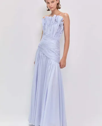 Alemais Chesca Midi Dress Cream Size 6