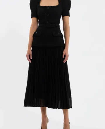 knee length dresses for ladies AJE Women's Gabrielle Plunge Midi Dress main image 1