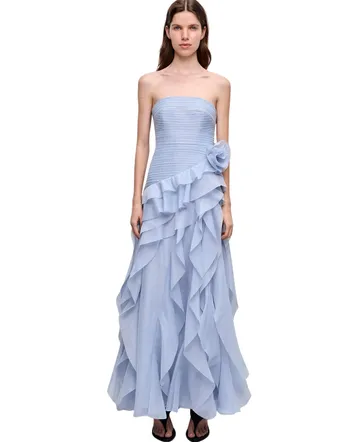 chinese dress ladies Ariela maxi dress cherry ruffle  Dress to Impress Rentals