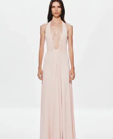 slim fit dress slacks ALEMAIS LYLA HALTER MIDI DRESS SIZE 10 – Curated Collection main image 1