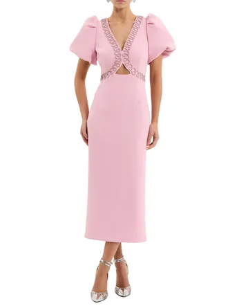 aje belonging flared midi dress Breeze Knit Midi Dress – Aje International main image 1
