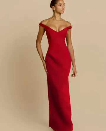 fatima burgundy crystal sleeveless corset mermaid maxi dress Miss Circle Women Fatima Black Crystal Sleeveless Corset Mermaid Maxi Dress