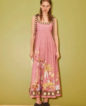 Zimmermann Wonderland Halter Dress Floral Size 1 Zimmermann Wonderland Halter Dress Floral Size 1