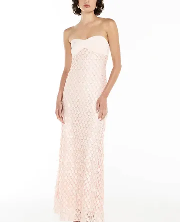 green emerald velvet dress House of CB Seren Vintage Cream Floral Lace Back Maxi Dress