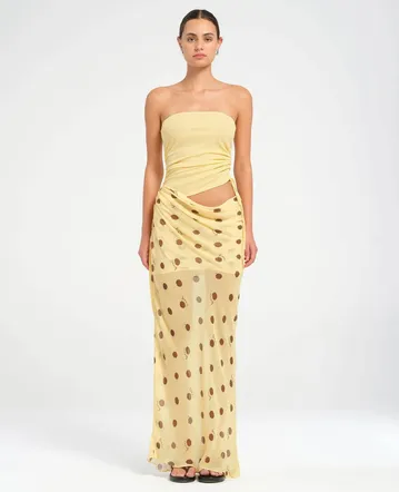 House Of CB Seren Lace Back Maxi Dress Orchid Floral Size 8, 10