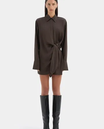alemais rider pleat dress Alemais Rider Pleated-Sleeve Maxi Dress - Neutrals