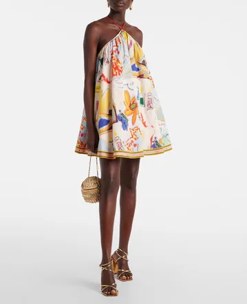 alemais lolita floral beaded mini dress ALMAIS Lolita Flower-Design-Embellishment Mini Dress