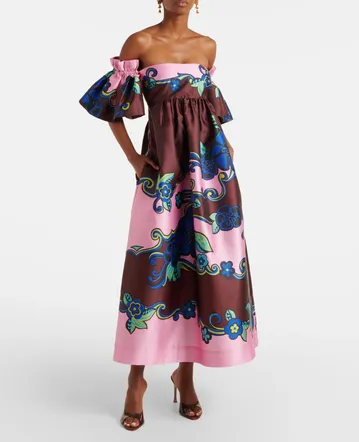zimmermann raie billow sleeve midi dress Zimmermann Raie Billow Sleeve Midi Dress